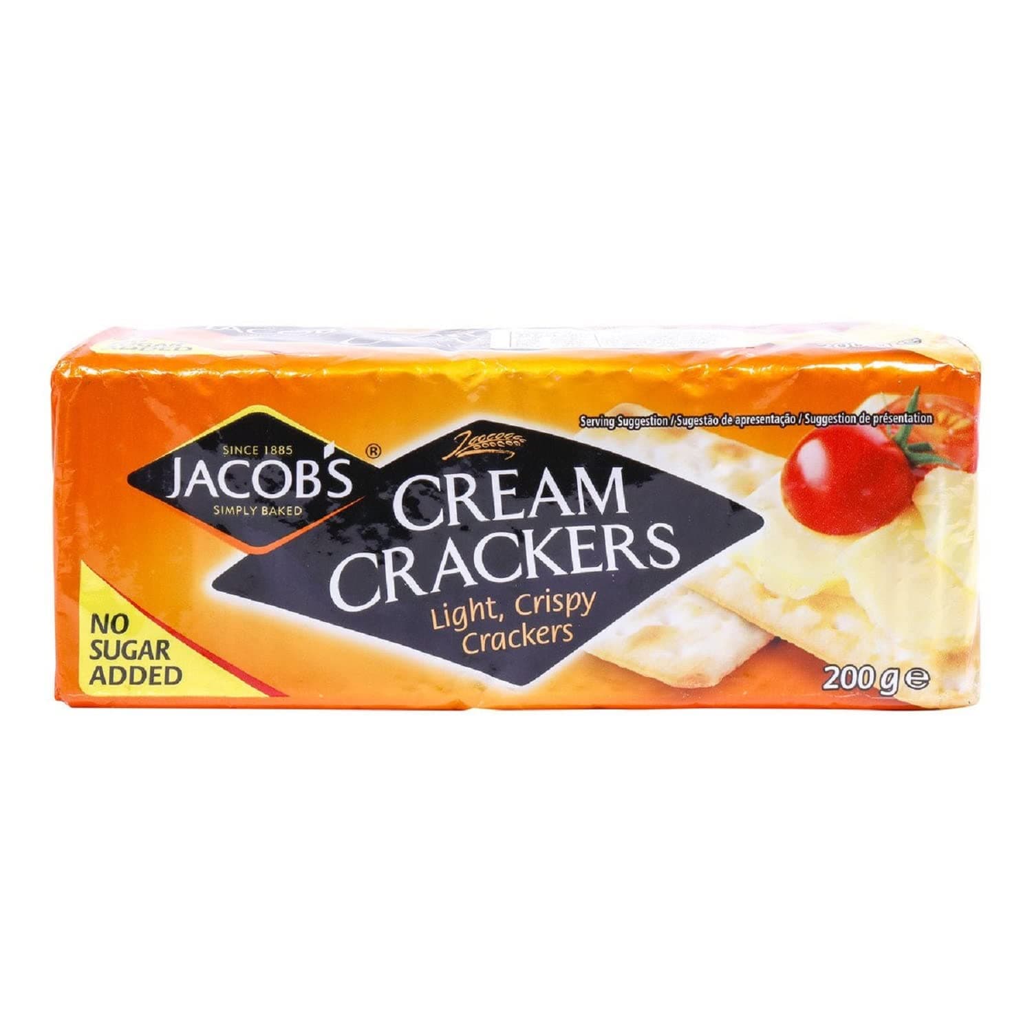 Jacob's Cream Crackers, No Added Sugar,7.05 Ounce (Pack of 6)