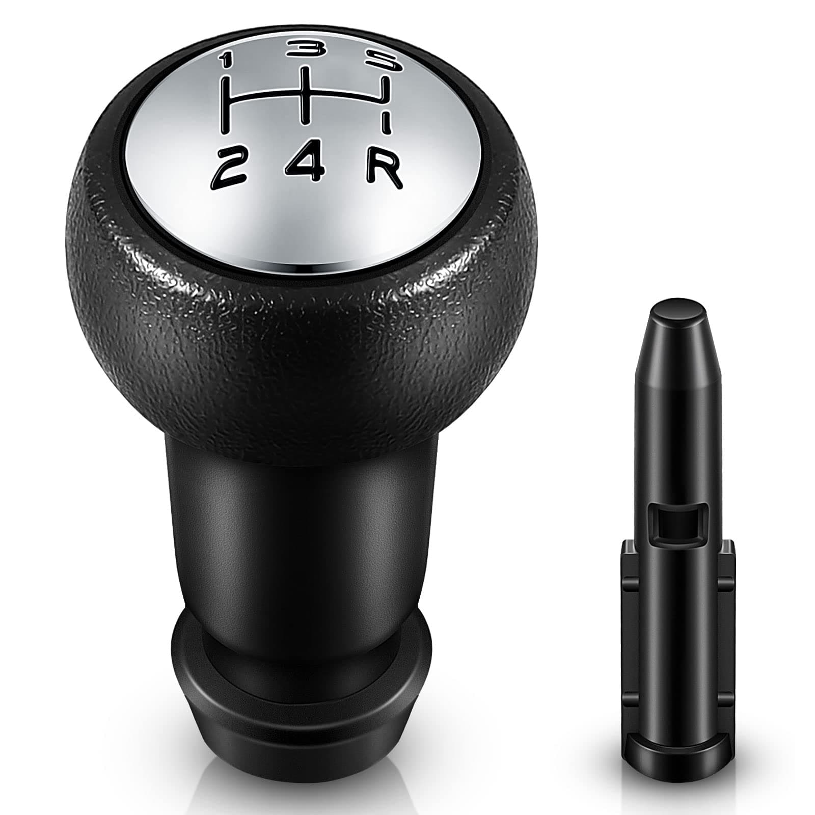 Vinabo 5 Speed Manual Gear Shift Knob, Universal Car Shift Knob Cover for Manual Automatic Car Gear Shift Knob C1 C2 C4