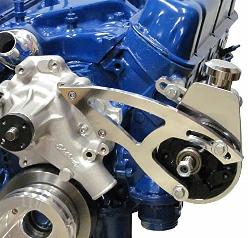 Power Steering Bracket for Ford Small Block 289, 302, 351W (Saginaw Pump) - Polished Aluminum