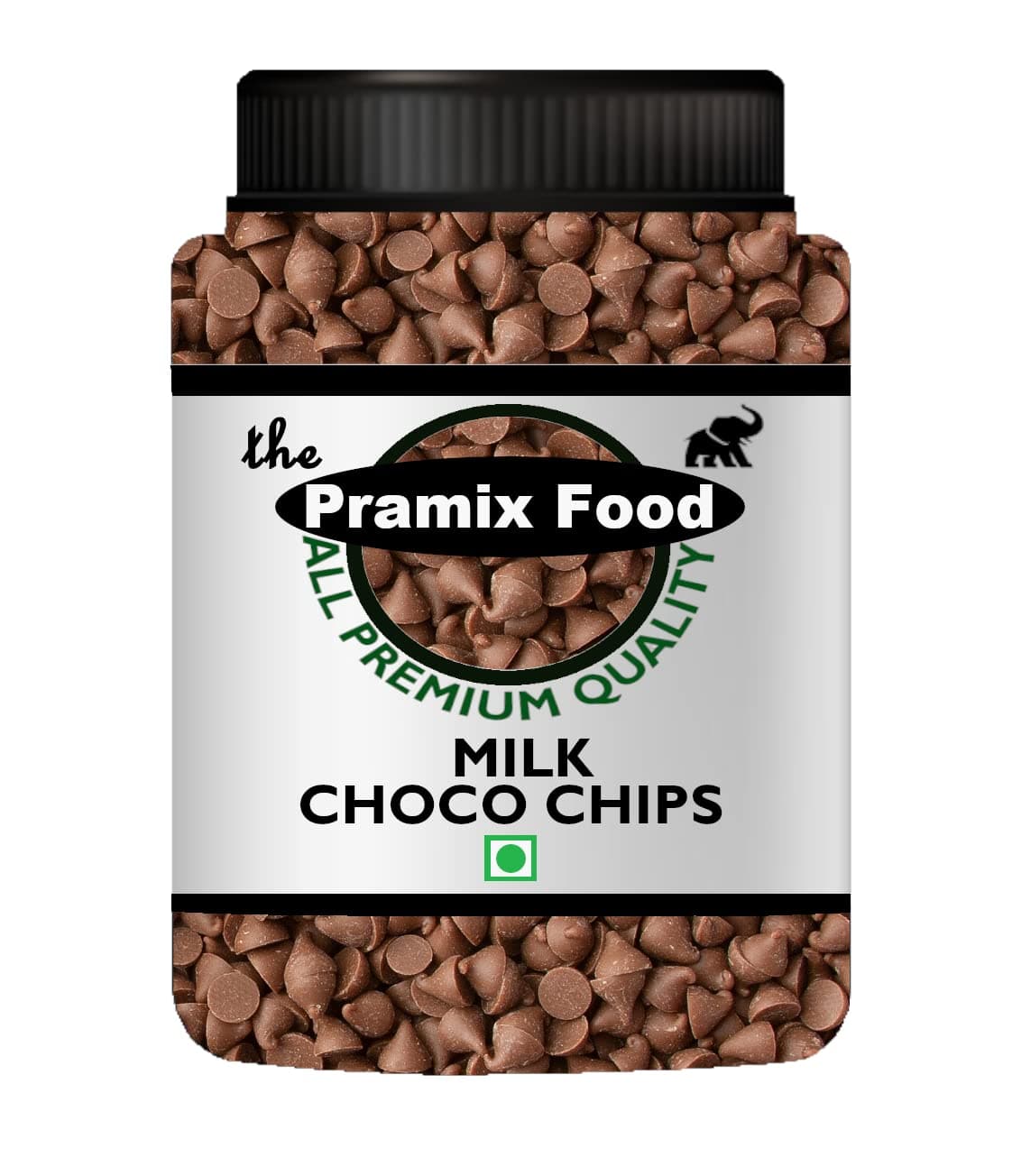 Pramix Milk Chocolate Chips, Choco Chips For Cake Decoration,Baking,Ice Cream (Milk Choco Chips) - 500g