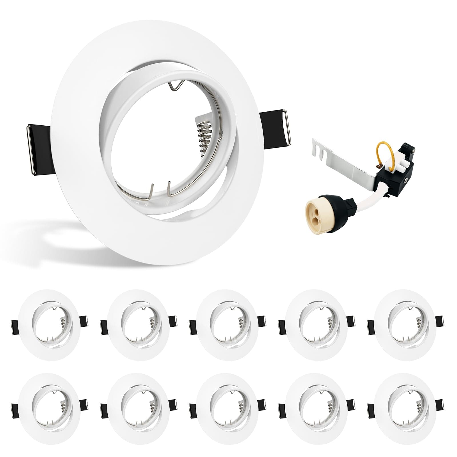 10x GU10 Downlights-White