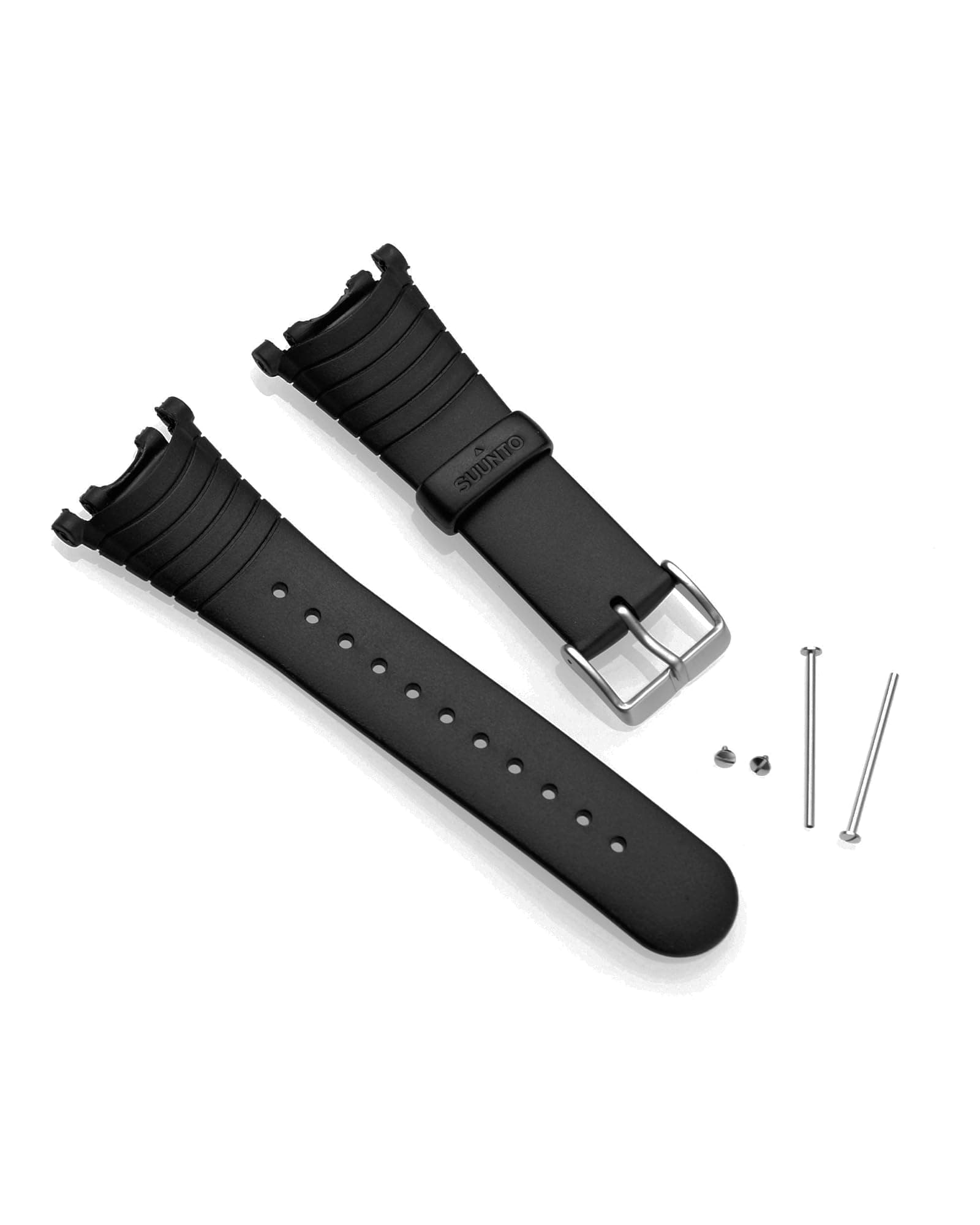 Suunto Wrist-Top Computer Watch Replacement Strap Kit (Vector, Altimax, Mariner, Regatta, D3; Black Elastomer)