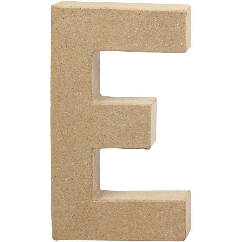 Create Crafts 100263 Creativ 20.5 cm 1-Piece Papier Mache Letter E