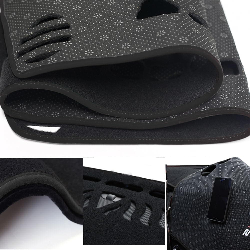 Dashboard Covers for Nissan-Altima 2007-2012,Polyester Car Dashboard Cover,Dash Board Protecter Cover,Interior Car Dash Board Covers Mat,Blcak