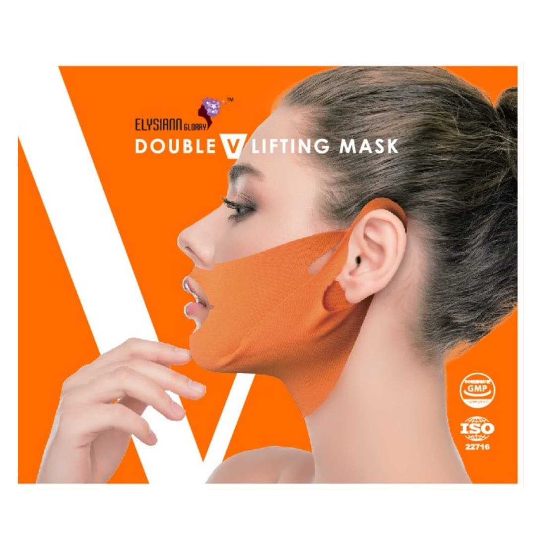 Double Up V Lifting Mask | Face Lifting Mask for Defined Chin and Age Lines | Hydrogel Layer for Upliftment of Facial Lines | Three Dimesional Face Line, 21g
