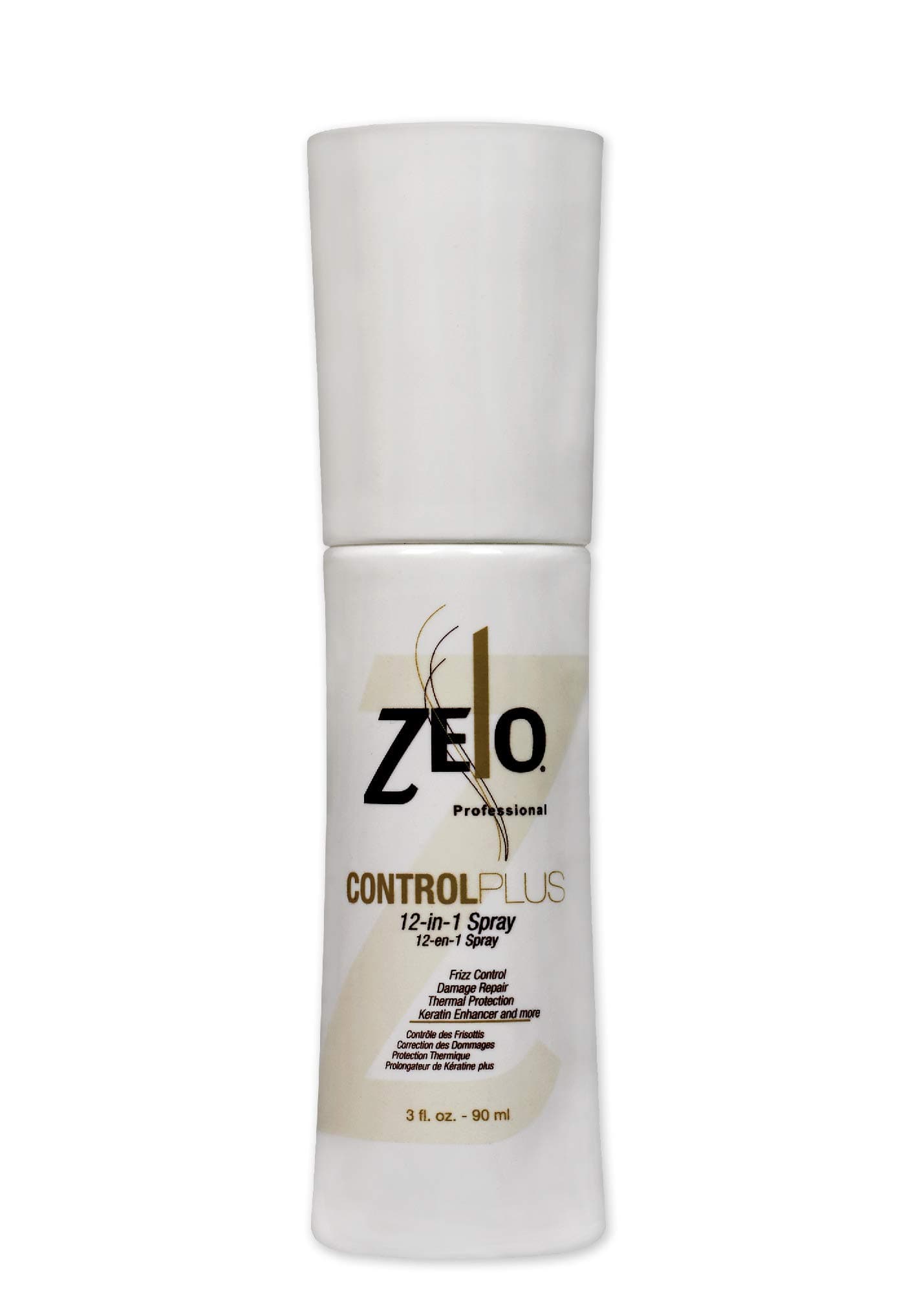 ZELO Control Plus Multi Function Leave In Conditioner Spray (3 Oz) Keratin Hair Care With 12 Solutions In One Bottle - Frizz Control, Damage Repair, Thermal Protection