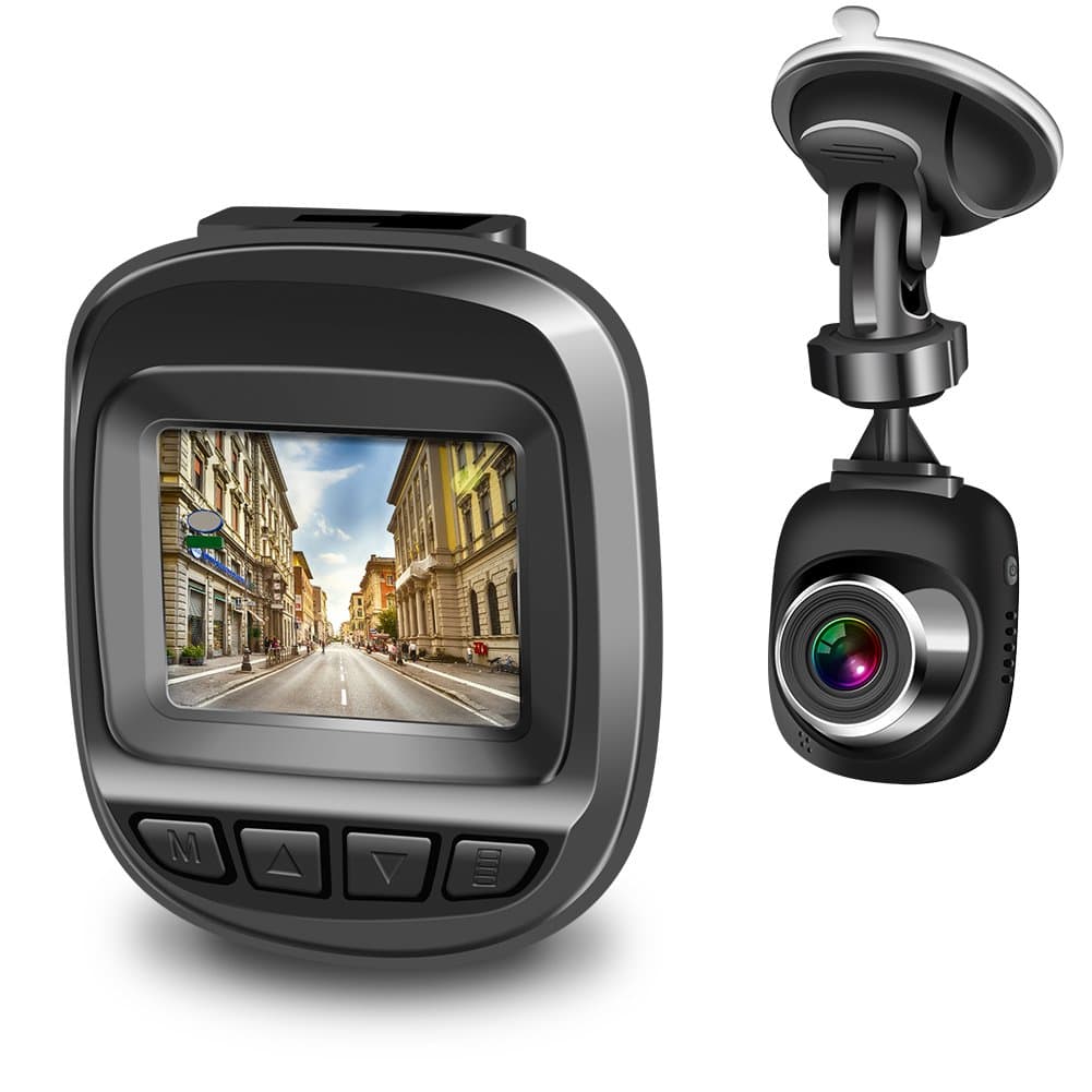 Actionpie Dash Cam 1080P Car DVR Dashboard Camera Full HD Recorder, G-Sensor, WDR, Loop Recording (Black)