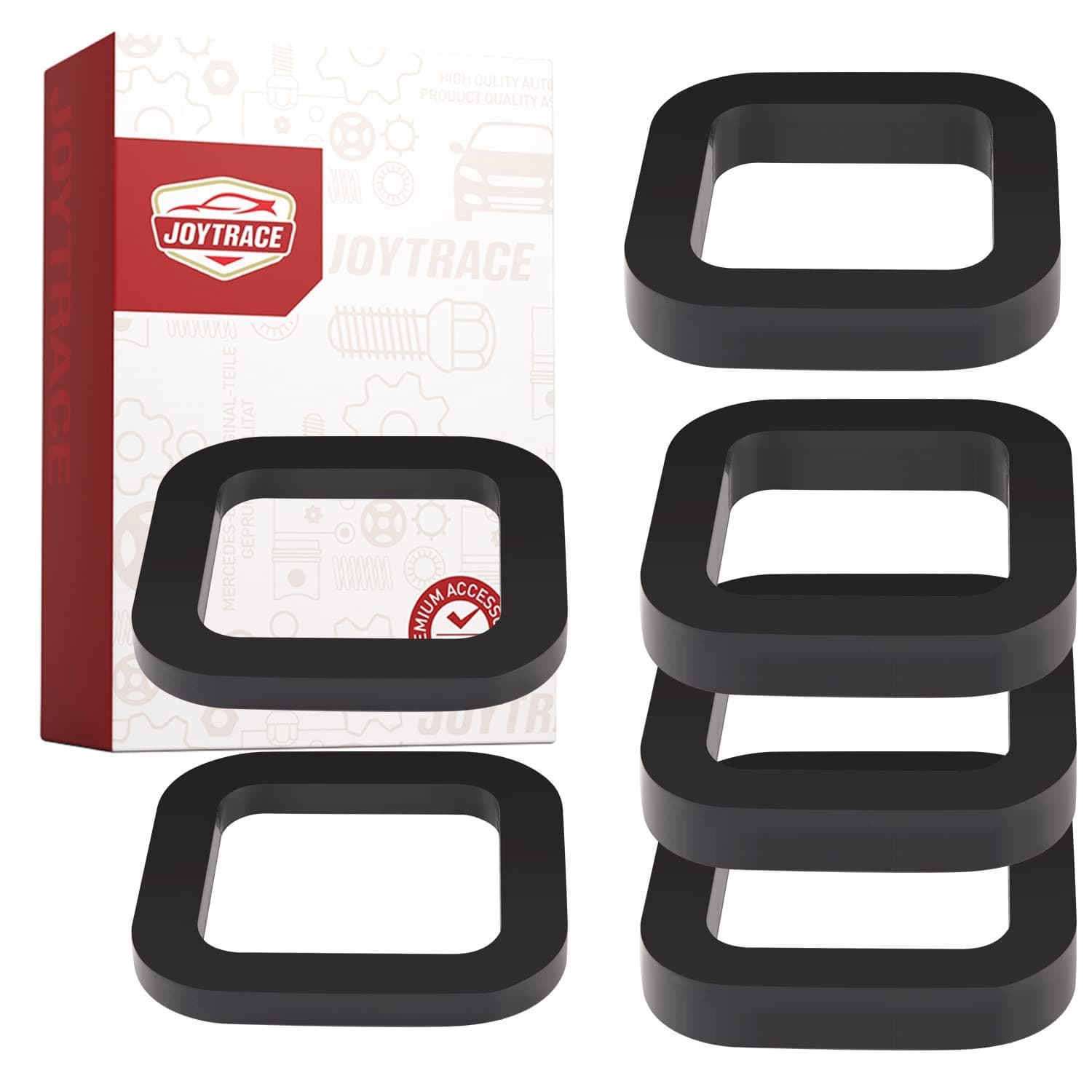 6 Pack - Multiple Size Combination,2 Inch Hitch Receiver Silencer Pad - Compatible with Most 2 Inch Trailer Hitch Receiver