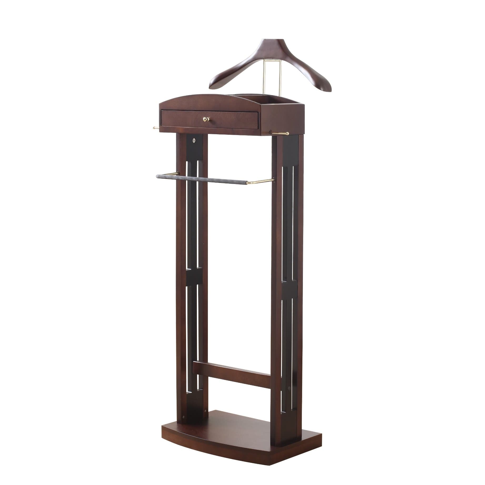VL16226 Wardrobe Valet, Dark Walnut