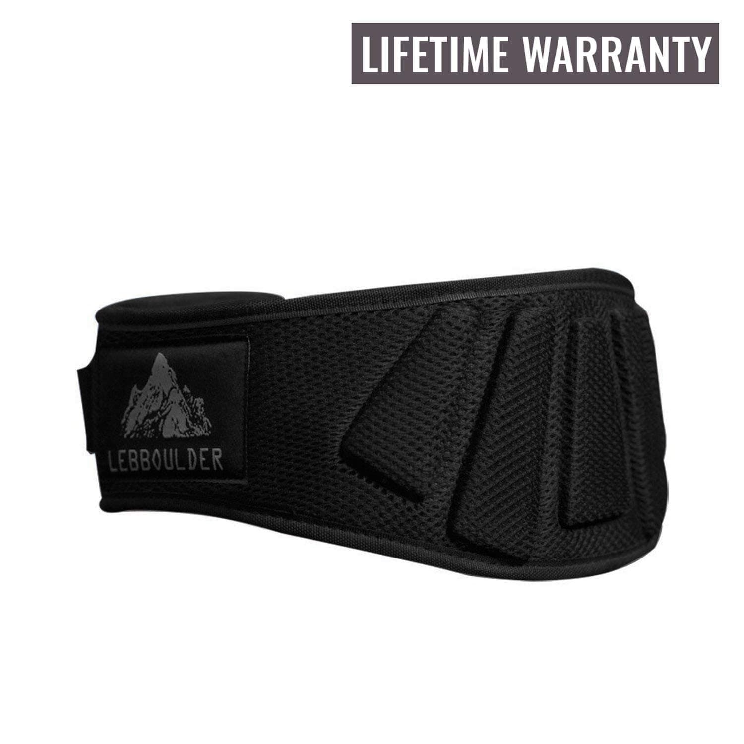 LEBBOULDER Weightlifting Belt for Olympic Lifting, with Contoured Back Support, 6 Inches Wide, Black, Men and Women