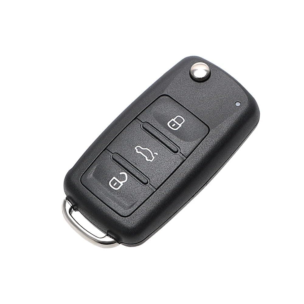 Replacement Flip Car Key Shell Remote Key for VW Golf Mk6 T1guan Polo Passat CC Seat Skoda Octavia 3 Button