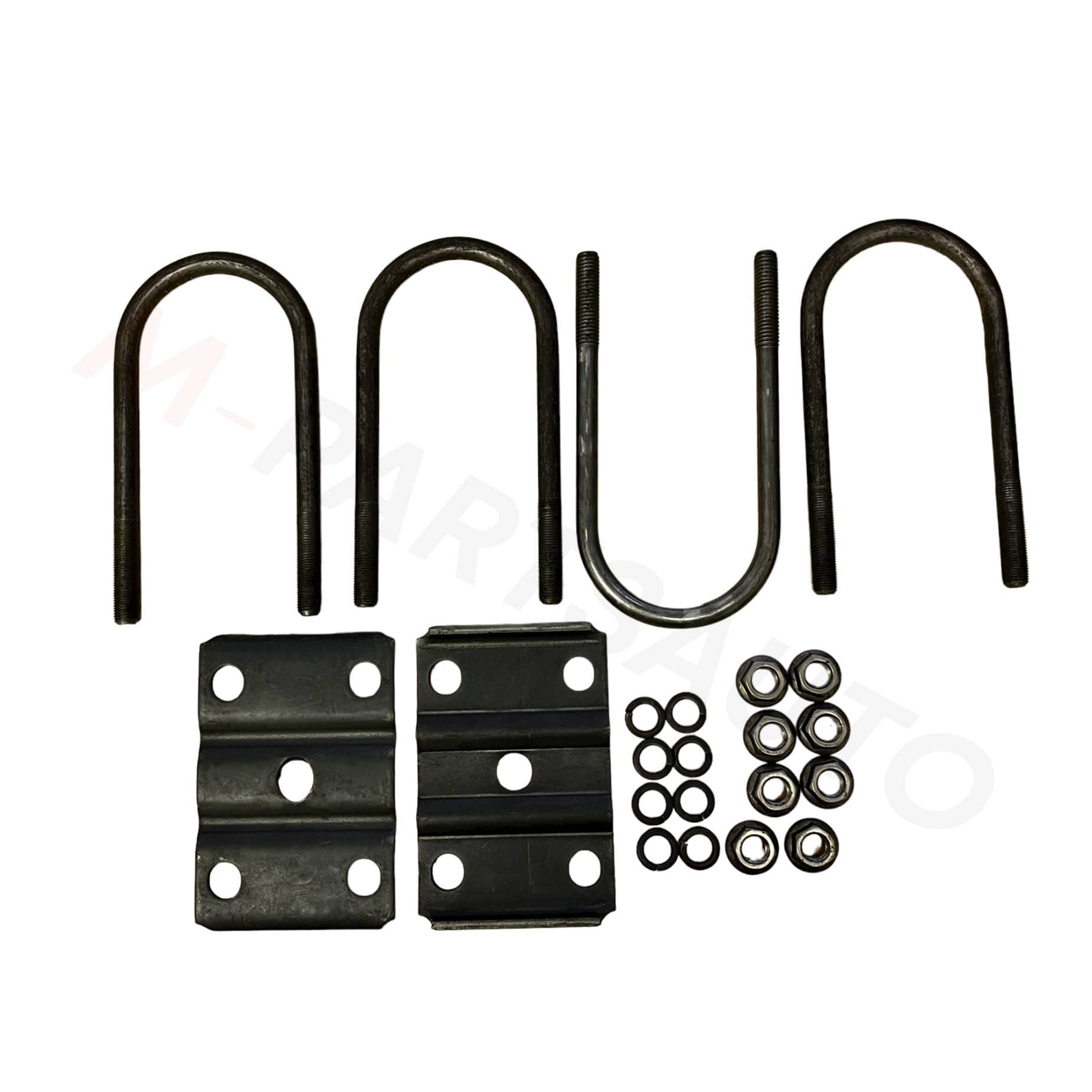 Trailer U Bolt Kit – 7 Inch U Bolt for 7,000 lb Trailer Axle, 3" Round Axle, 7” Long U-Bolts, 1/2” Diameter- U Bolt Kit for 5,200-7000 lbs, Trailer Leaf Spring U Bolts, U Bolts 3 inch Wide