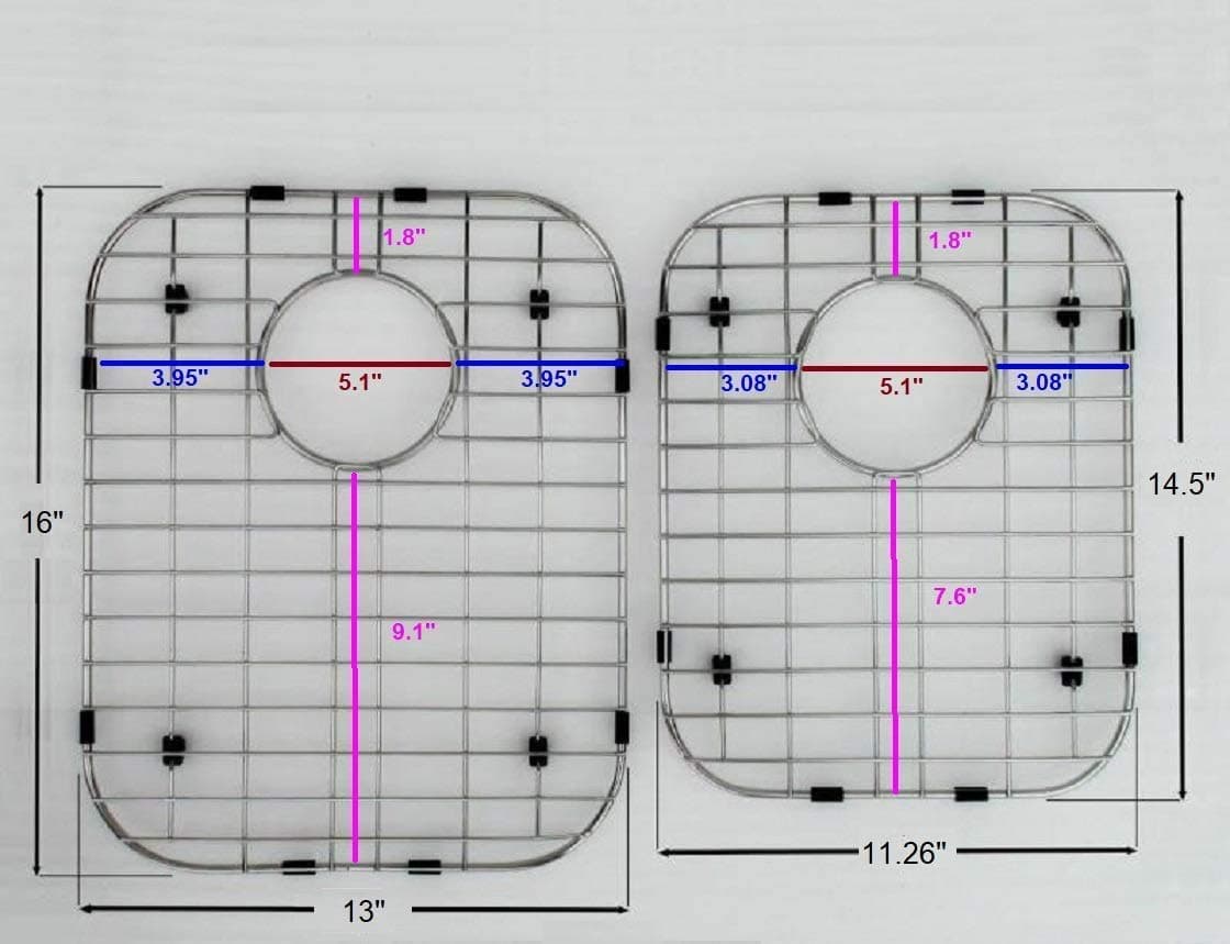 ABA Stainless Steel Bottom Grids for Kitchen Sink