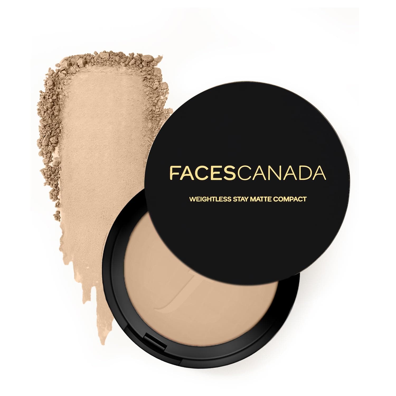 FACESCANADA Faces Canada Weightless Stay Matte Compact Vitamin E & Shea Butter, Spf-20 Sand 04,9 g