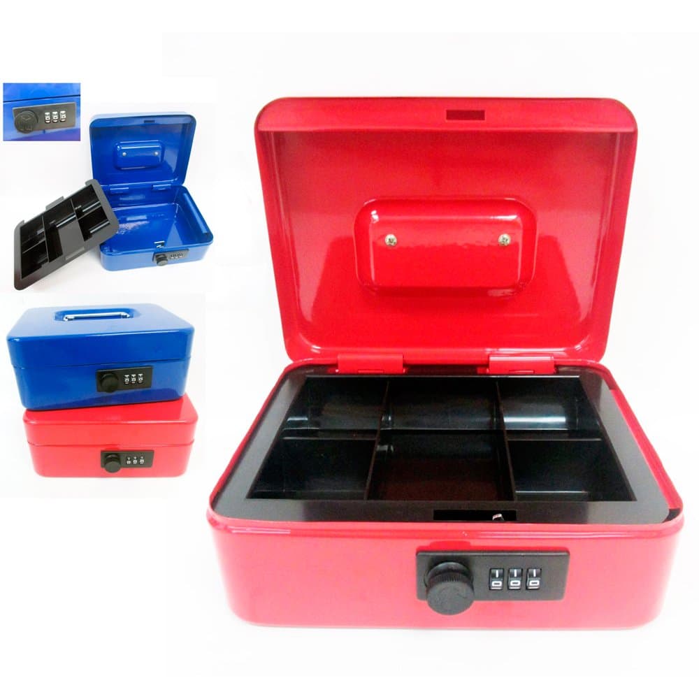 Metal Cash Box Security Safe Combination Lock Case Small Gun Jewelry Money Box