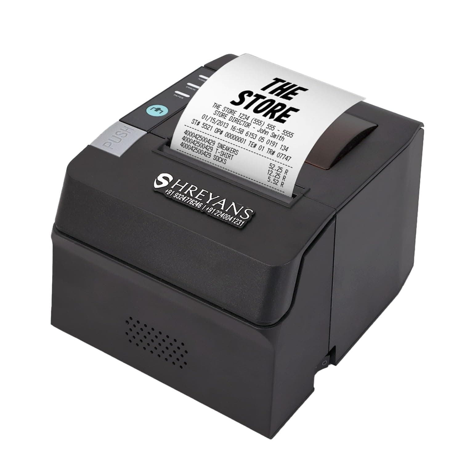 Inkless Thermal Billing Printer with Autocutter, Compatible with Windows, Linux, and Macbooks (80mm Receipt with Auto Cutter)
