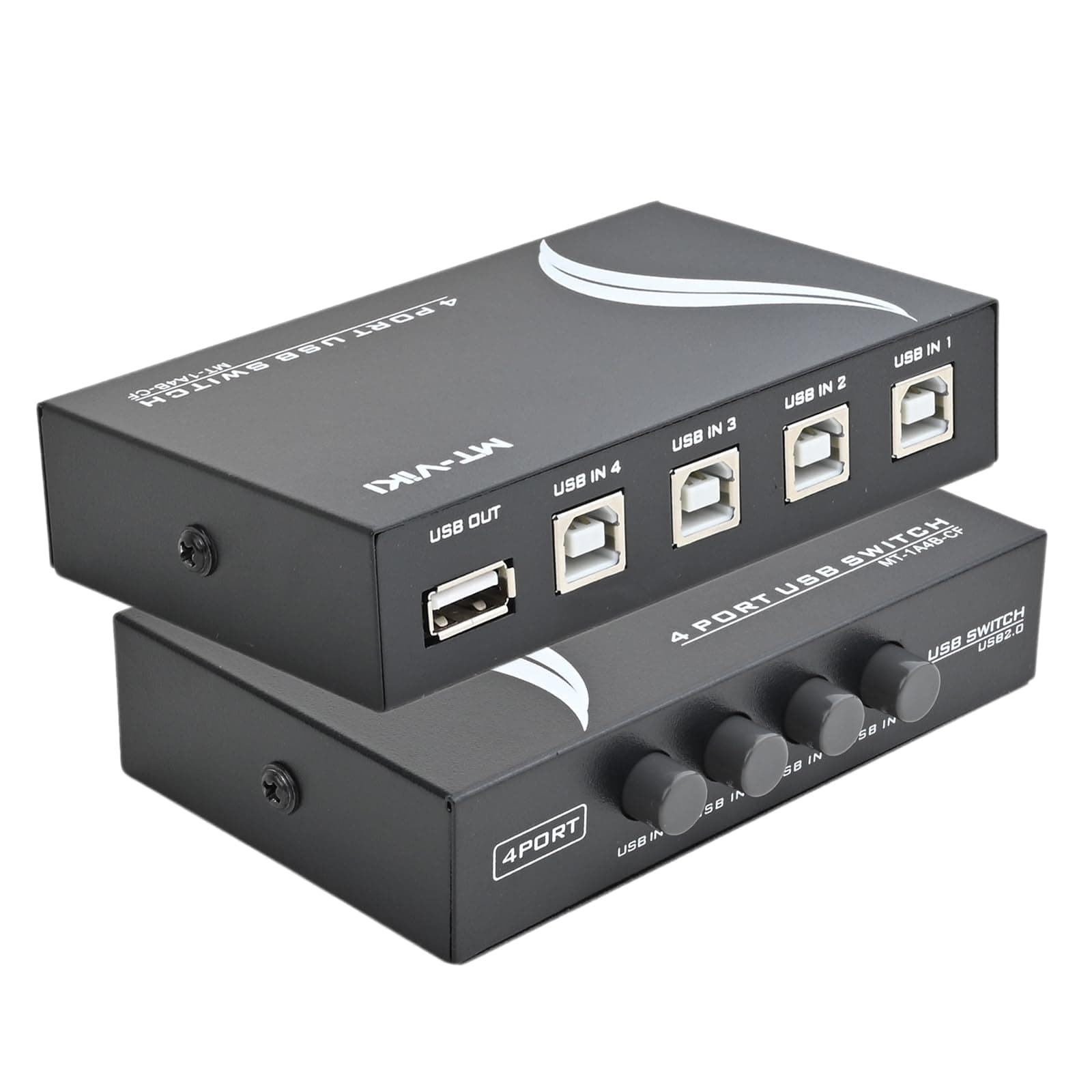 4 Port USB 2.0 Sharing Manual Switch Box Hub 4 PCS Share Switcher 1 USB Device for Printer Scanner Camera Keyboard (4 Port)