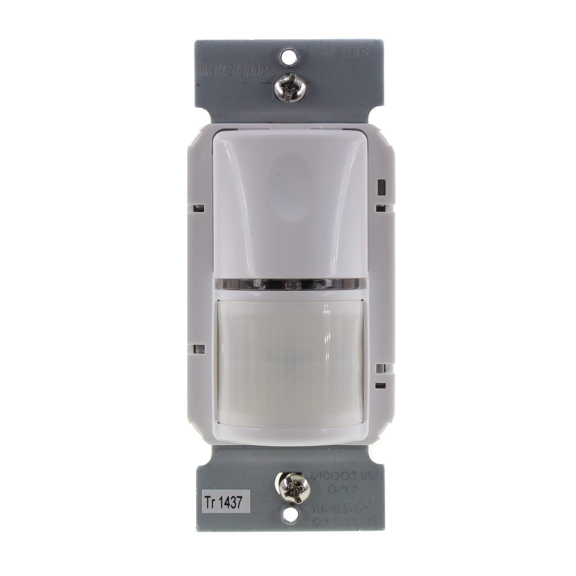 Passive Infrared Motion Sensor Light Switch, Wall Occupancy Sensor for Lights & Fans with Light Sensor, WS301W, White