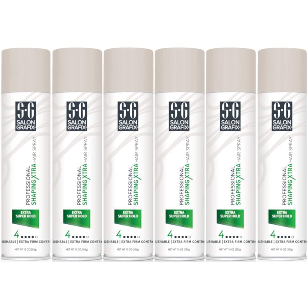 Profession Shaping Hairspray, Extra Super Hold 4, 10 Oz (Pack of 6)