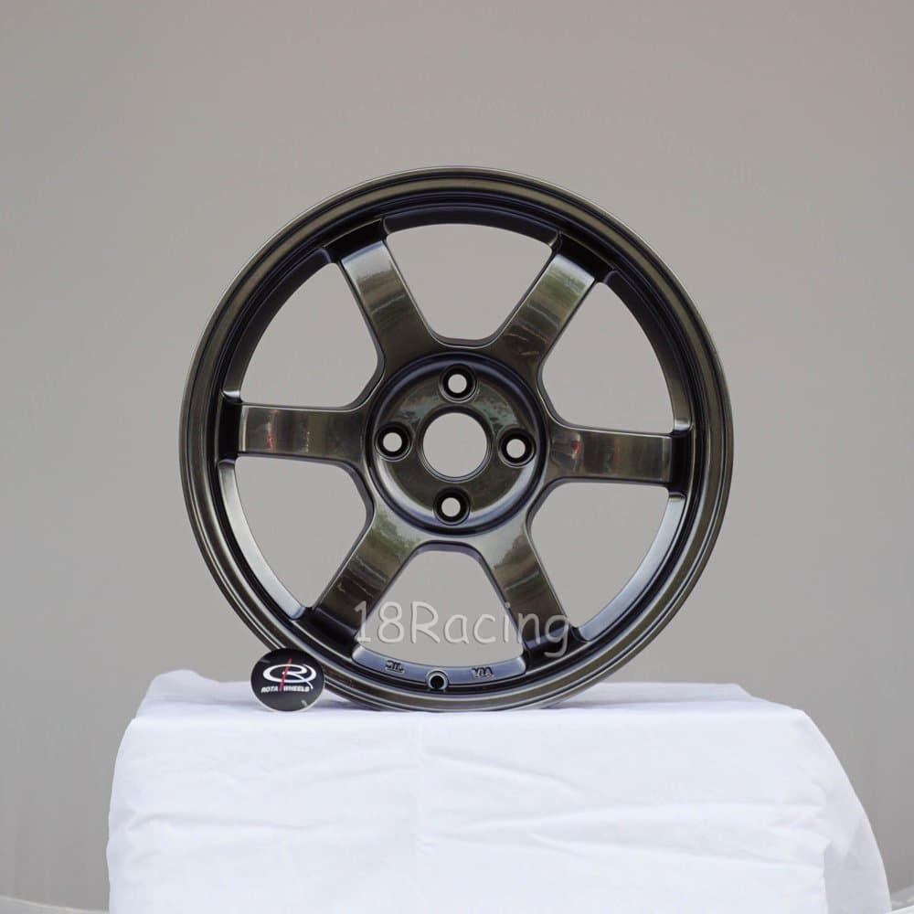 4 PCS ROTA GRID 16X7 PCD:4X100 OFFSET:40 HB67.1 HYPERBLACK
