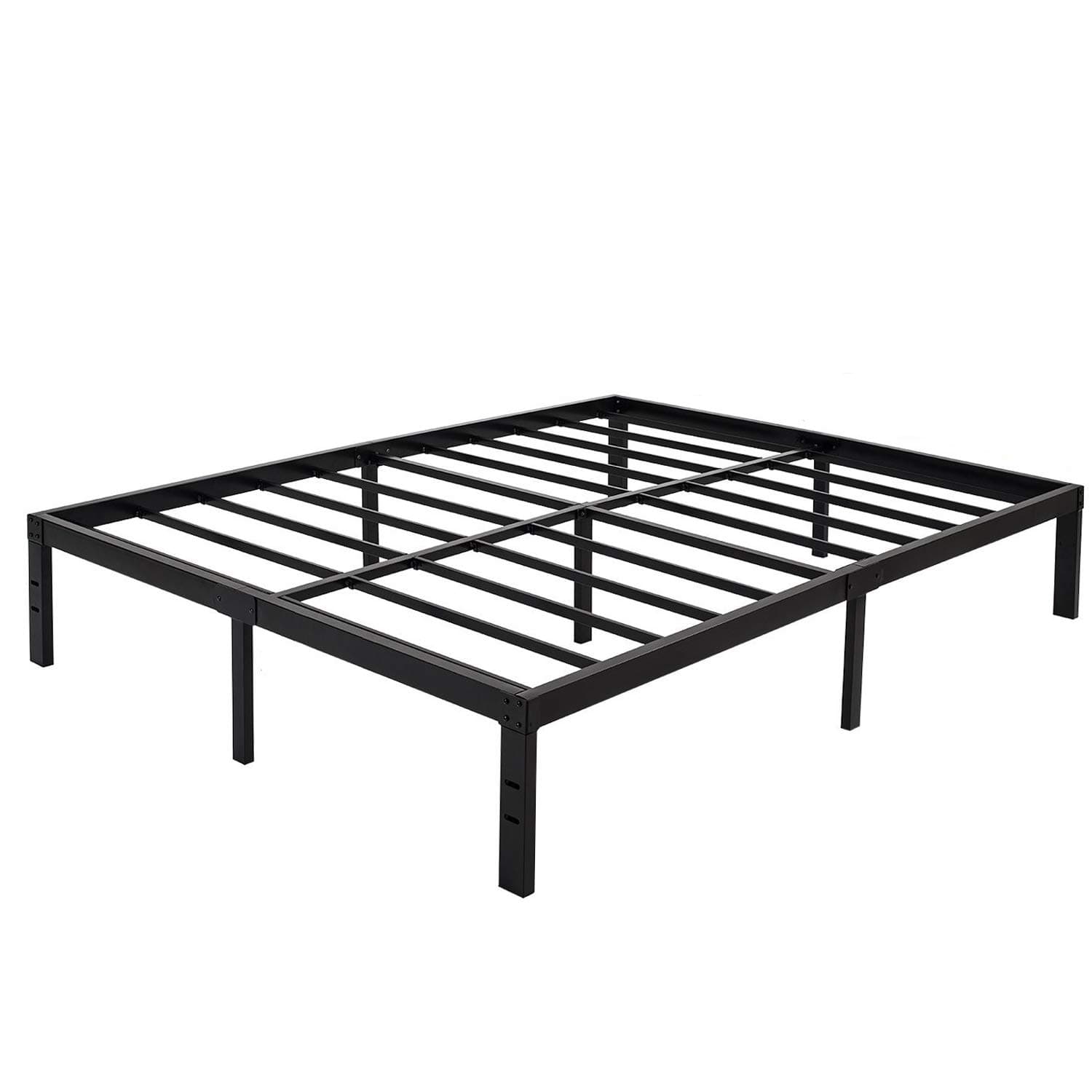 45MinST 14 Inch Platform Bed Frame/Easy Assembly Mattress Foundation / 3000lbs Heavy Duty Steel Slat/Noise Free/No Box Spring Needed, Twin/Full/Queen/King/Cal King(Cal King)