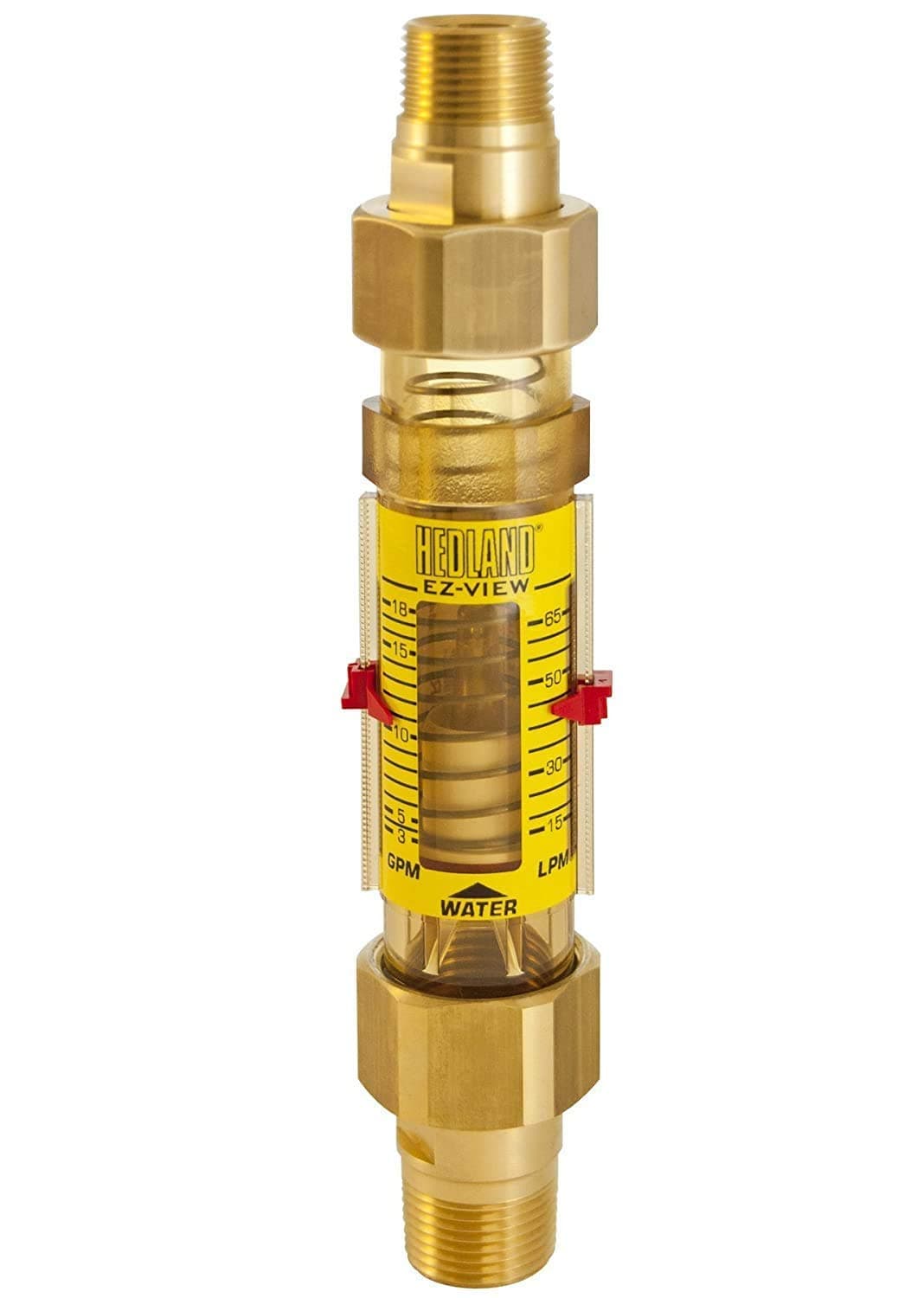 EZ-View Variable Area Flow meter (Rotameter) for Water: 3/4" BSP (2-15 litre/min)