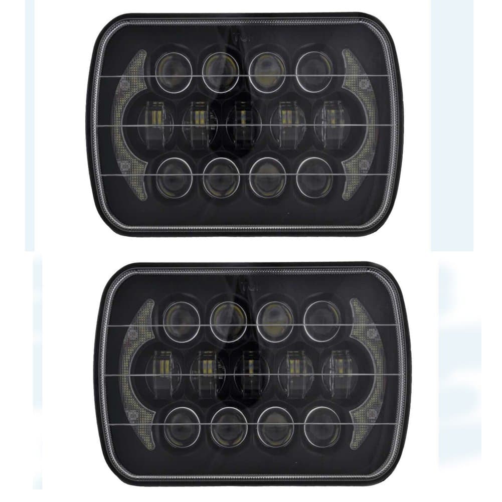2pcs 85W 5x7" LED driving light Rectangle Patented 5x7" LED Headlight (Black)