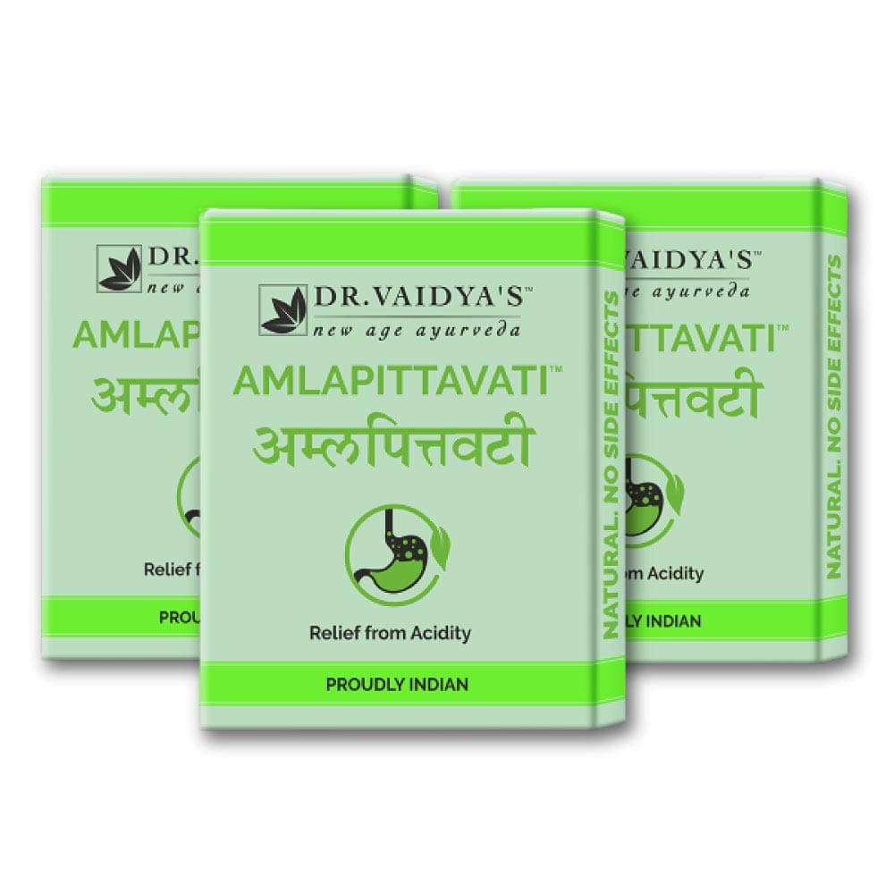 Dr. Vaidya's Amlapittavati - Relief from Acidity -24 Count (Pack of 3)