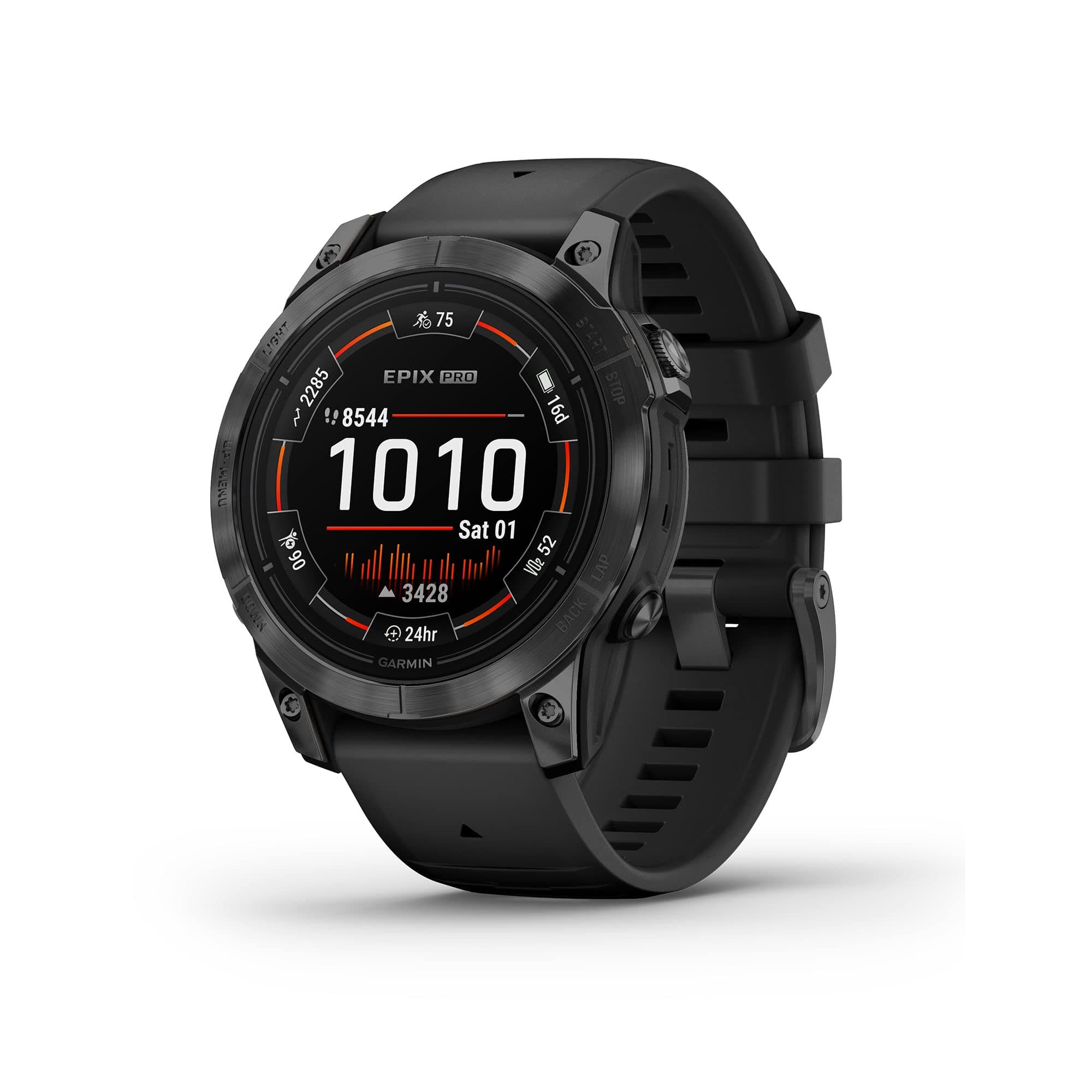 epix Pro (Gen 2), 47mm, High Performance Smartwatch, Advanced Training Technology, Built-in Flashlight, Black