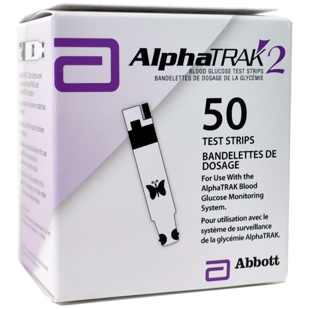 AlphaTRAK 2 Blood Glucose Test Strips, 50 Count