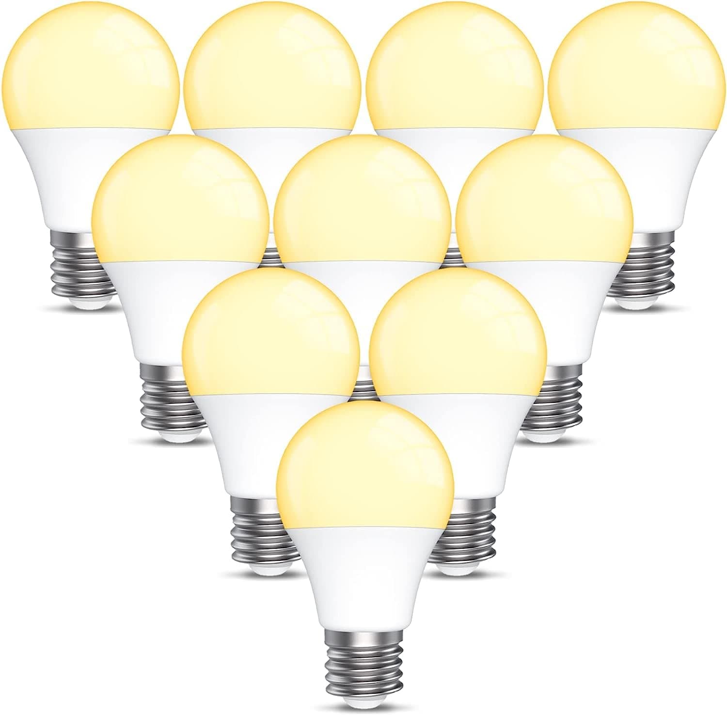 10 Pack Super Bright 12W LED Light Bulb, 3000K Warm white ( Yellow ), Non-dimmable, E27 Base, 220-240V 1 Year Warranty.