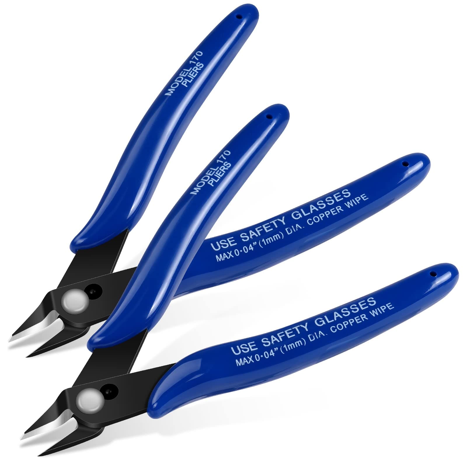 Ainiv Heavy Duty Cutting Pliers - Spring-loaded Side Cutters, Diagonal Cutters in CRV Steel for Electrical and Home Use