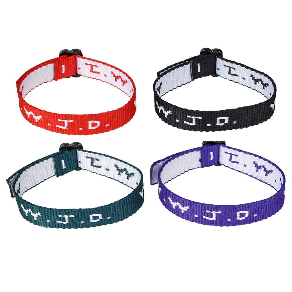 W.W.J.D. Webbing Bracelets, Twelve Per Order