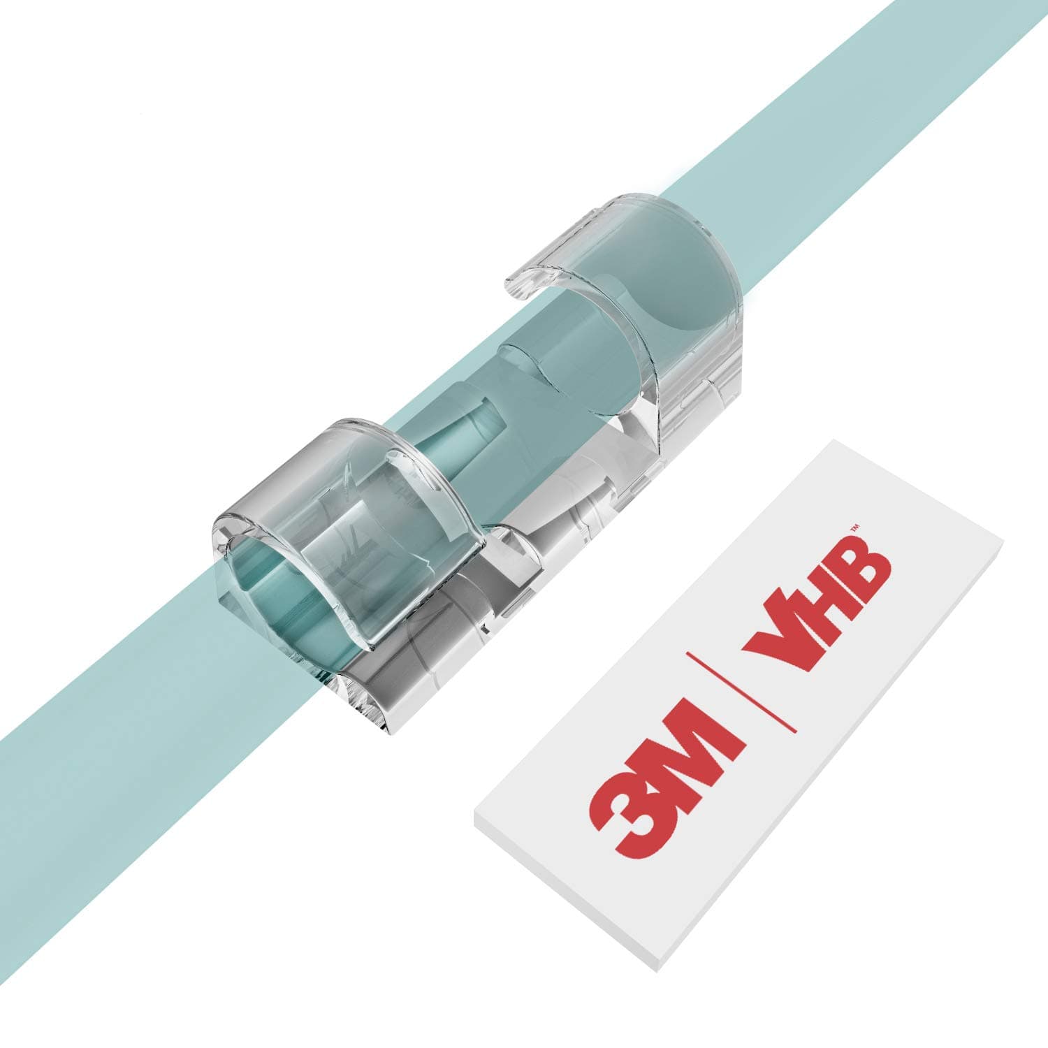 XIAOXI Cable Clips with Strong Self-Adhesive(Clear)