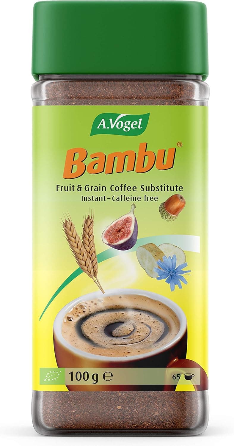 – Bambu® Fruit & Grain Coffee Substitute | Caffeine-free | Organically Grown Natural Ingredients | 65 Servings | 100g
