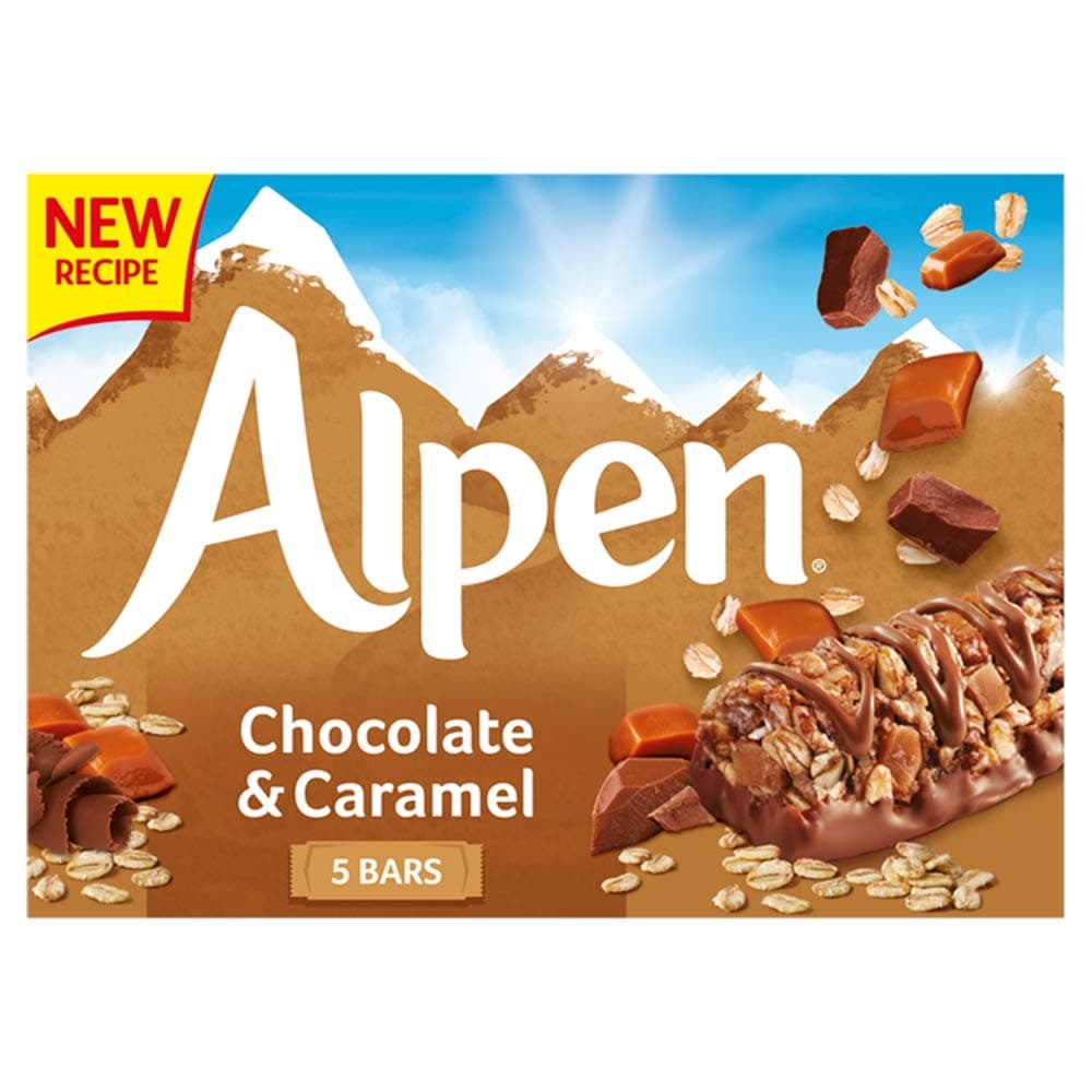 Alpen Cereal Bars Caramel & Chocolate