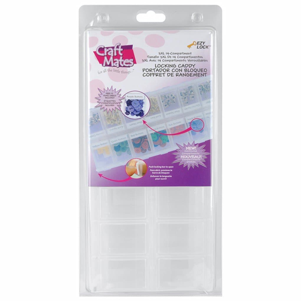Craft Mates Ezy Lockin' Caddy-14 Compartments For Use With 90377