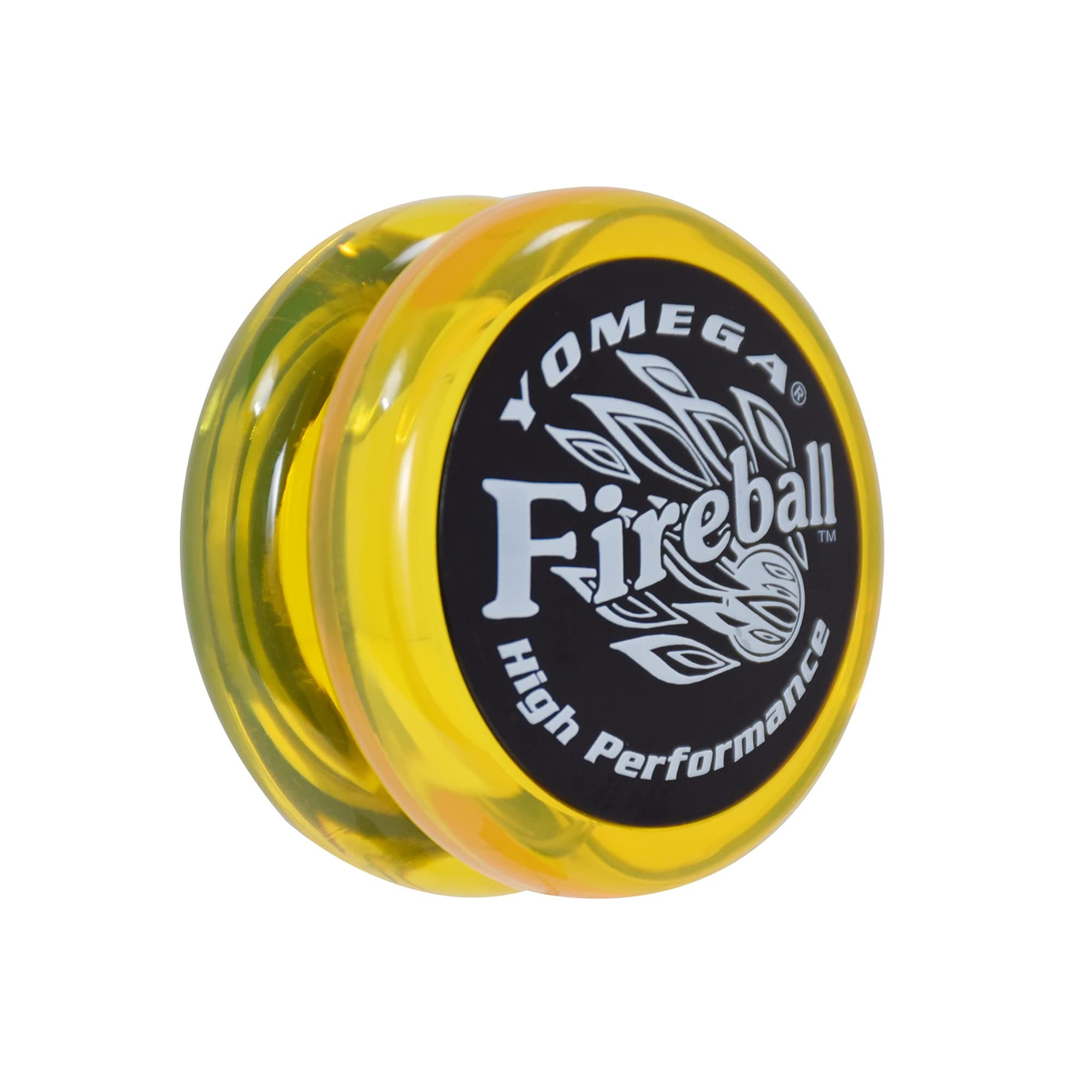 Fireball YoYo -HIGH Performance Responsive Transaxle Yoyo, Great for String Tricks for Advance Players to Perform Like Pros + Extra 2 yo yo Strings & 3 Month Warranty (Yellow and Black)