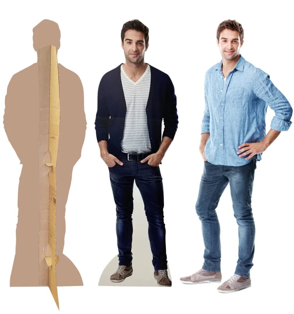 All Personalization Custom Life Size Cardboard Cutout - Personalized High Resolution Stand Up Custom Cutout Upload Your Own Photo - Perfect for Wedding & Birthday, 1ft to 6ft (Cardboard), Multi Color