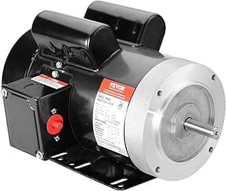 2HP Electric Motor 1725 RPM, AC 115V/230V, 56C Frame, Air Compressor Motor Single Phase, 5/8" Keyed Shaft, CW/CCW Rotation for Agricultural Machinery and General Equipment