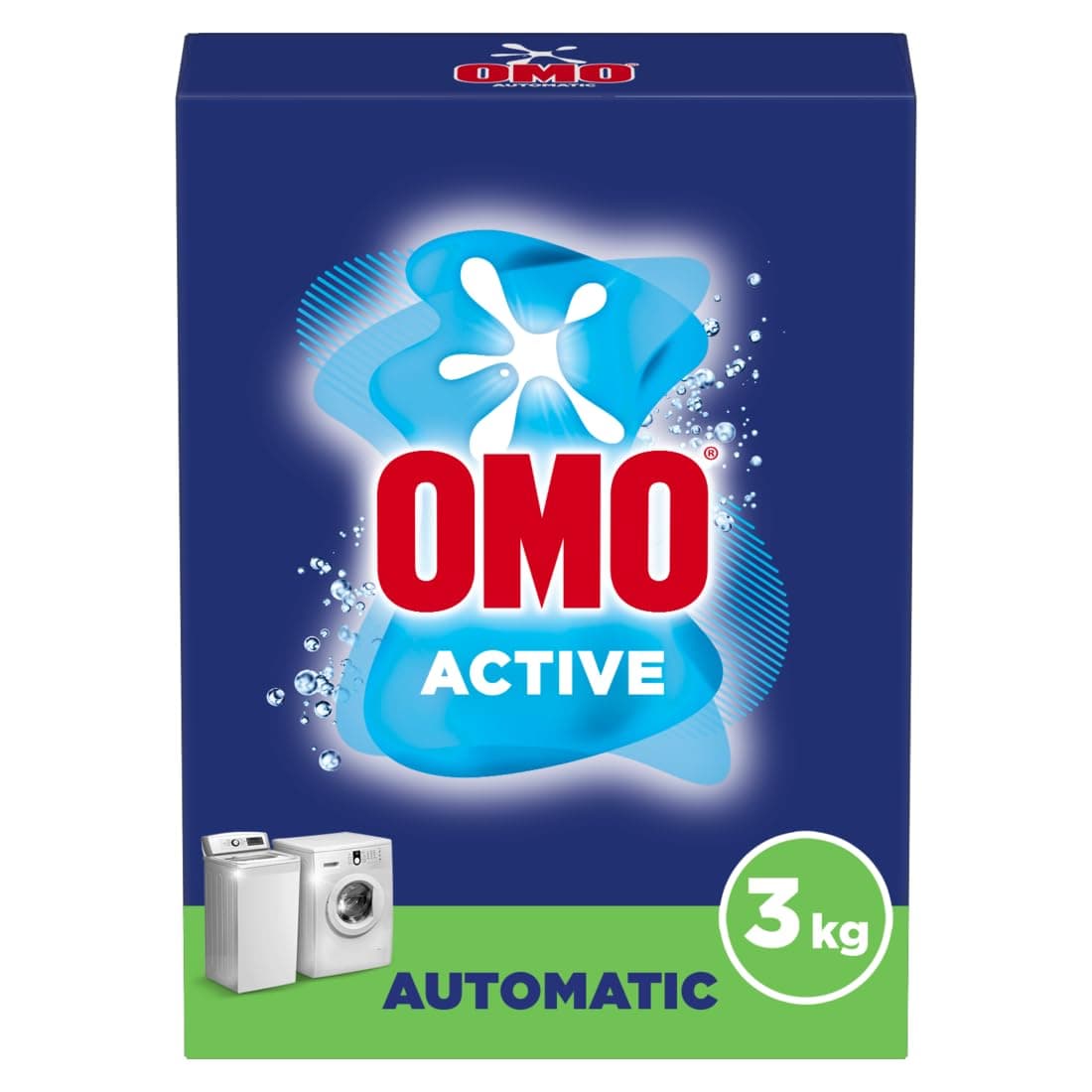 Automatic Powder Laundry Detergent, Active,up to 100% stain removal in 1 wash* , 3 Kg , Packaging may vary