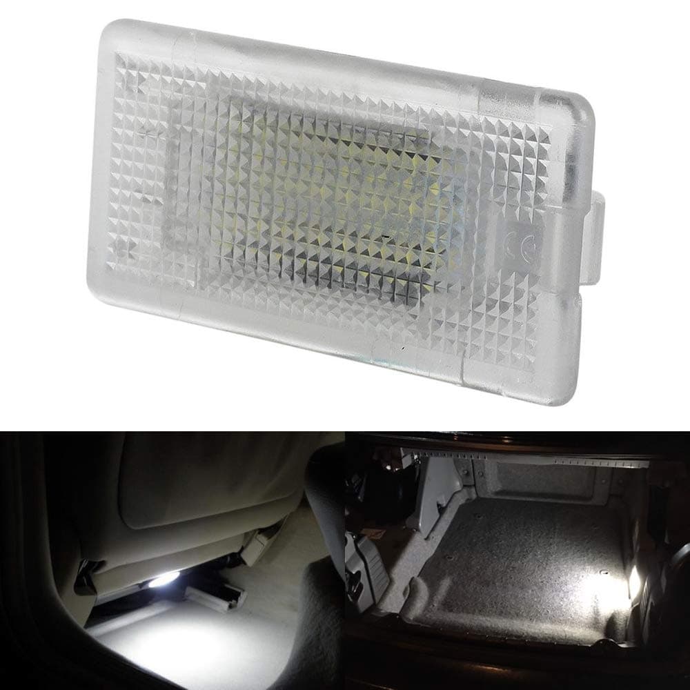 White Led Footwell Luggage Trunk Cargo Area Light Assembly Replacement for BMW X5 E36 E39 E90 E46 E53 E66 E61 F01 Error Free 24 LED Interior Car Lamp Bulb