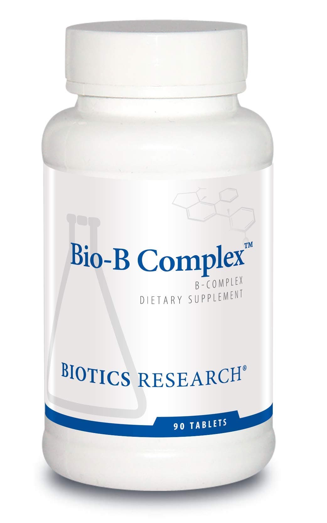Bio B Complex High Potency B-Complex with Folate and Vitamins B2, B6 and B12 for Energy Production, Supports Cardiovascular Function, metabolic Pathways, Brain Health 90 Tabs