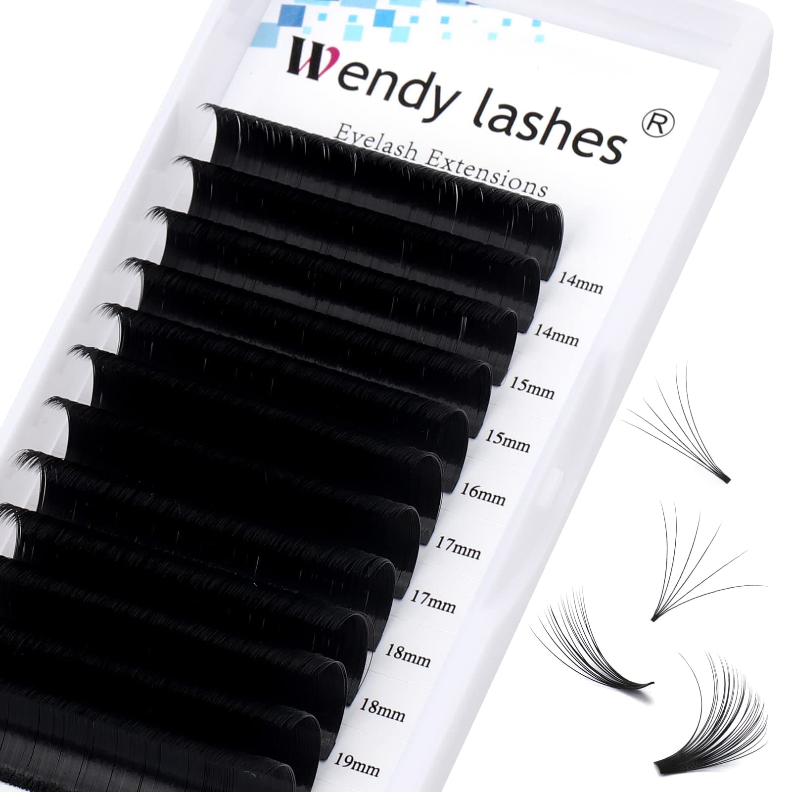 Easy Fan Lash Extensions 8-24mm C/D Curl