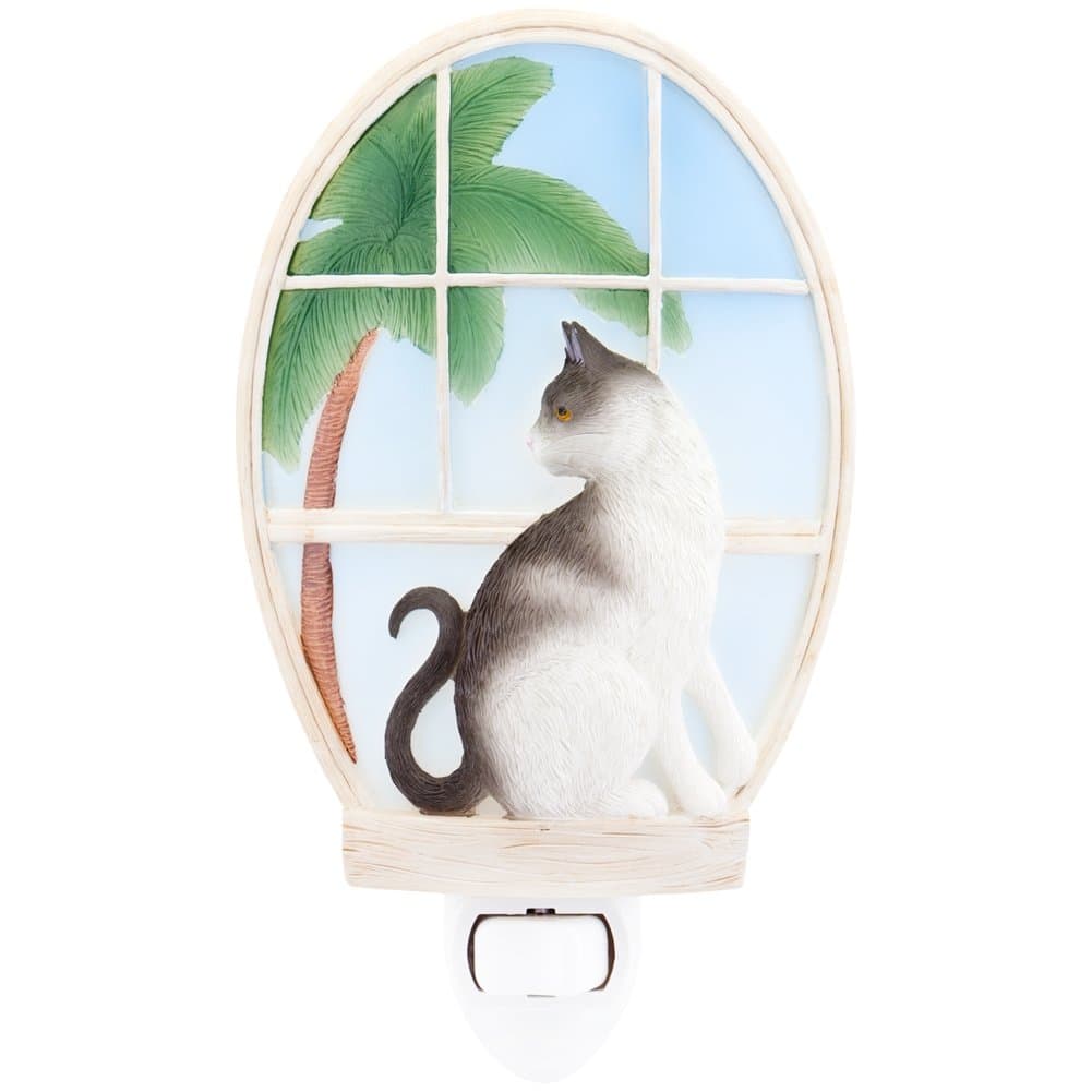 Kitty in Window Ibis & Orchid Night Light