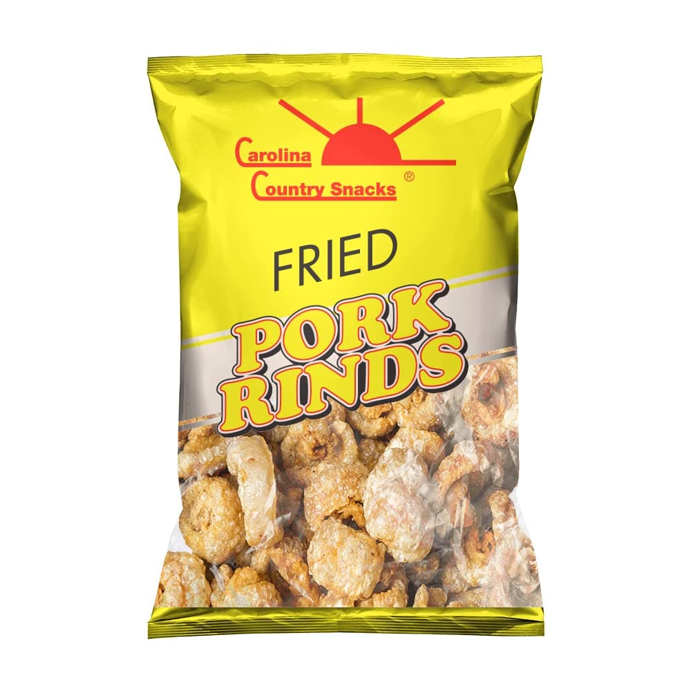 Fried Pork Rinds Plain 6 bags (1.5oz)