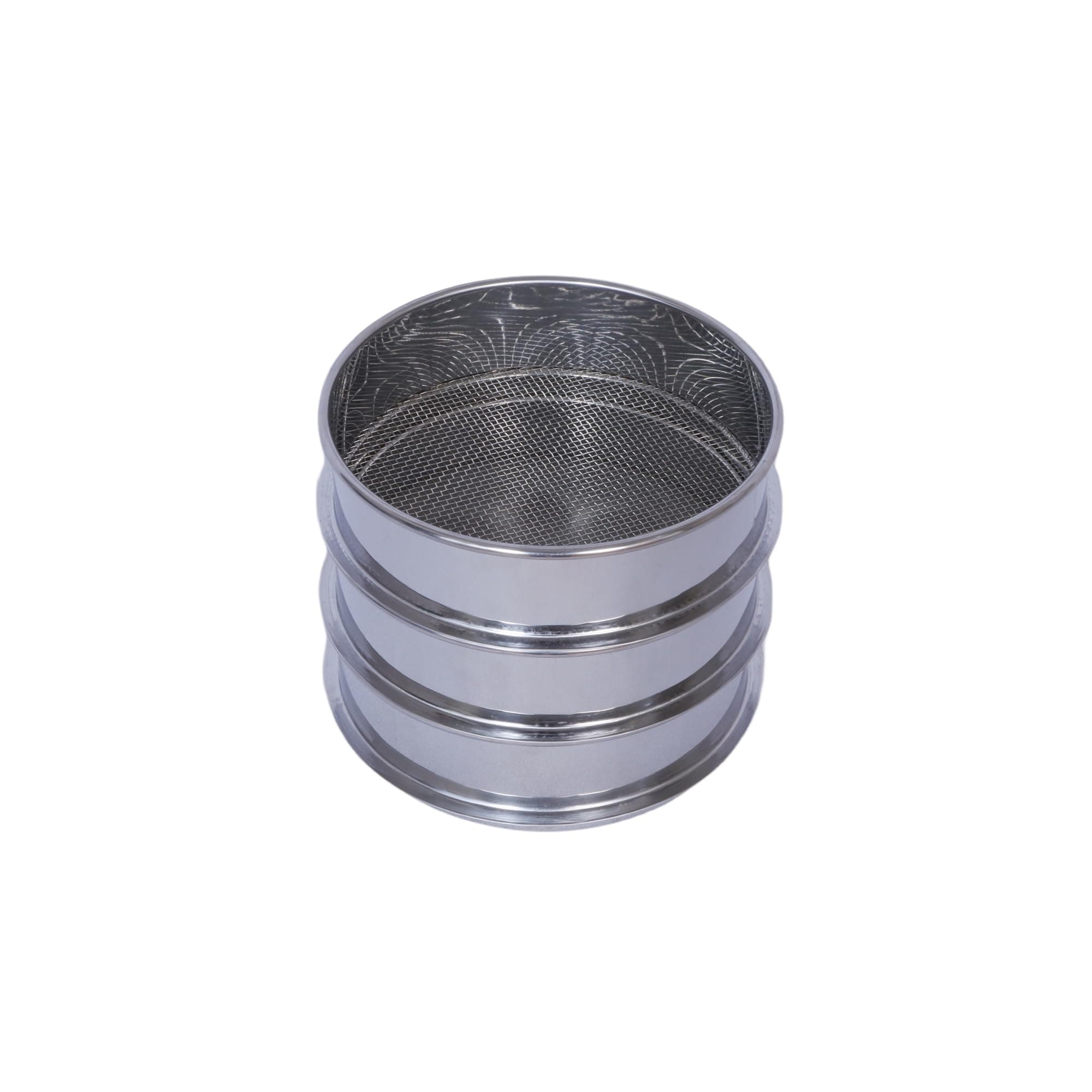 3 Pcs Lab Sieves,6 Inch Diameter Test Sifter 10Mesh(2.19mm)、80Mesh(0.217mm)and 200 Mesh(0.077mm)
