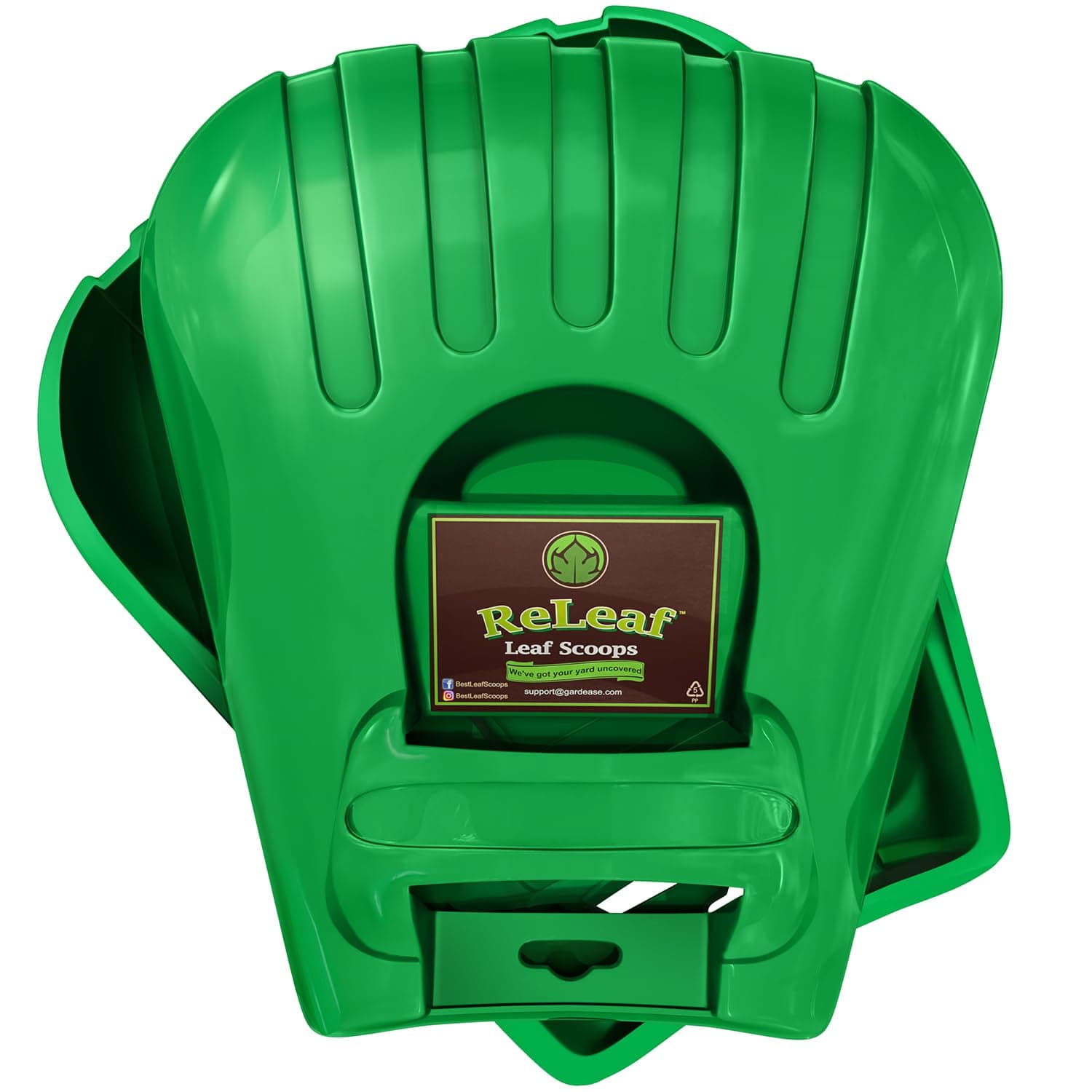 GARDEASE Leaf Scoops: Premium Ergonomic Large Hand Held Rakes for Fast Leaf, Lawn & Grass Removal (1 Pair)