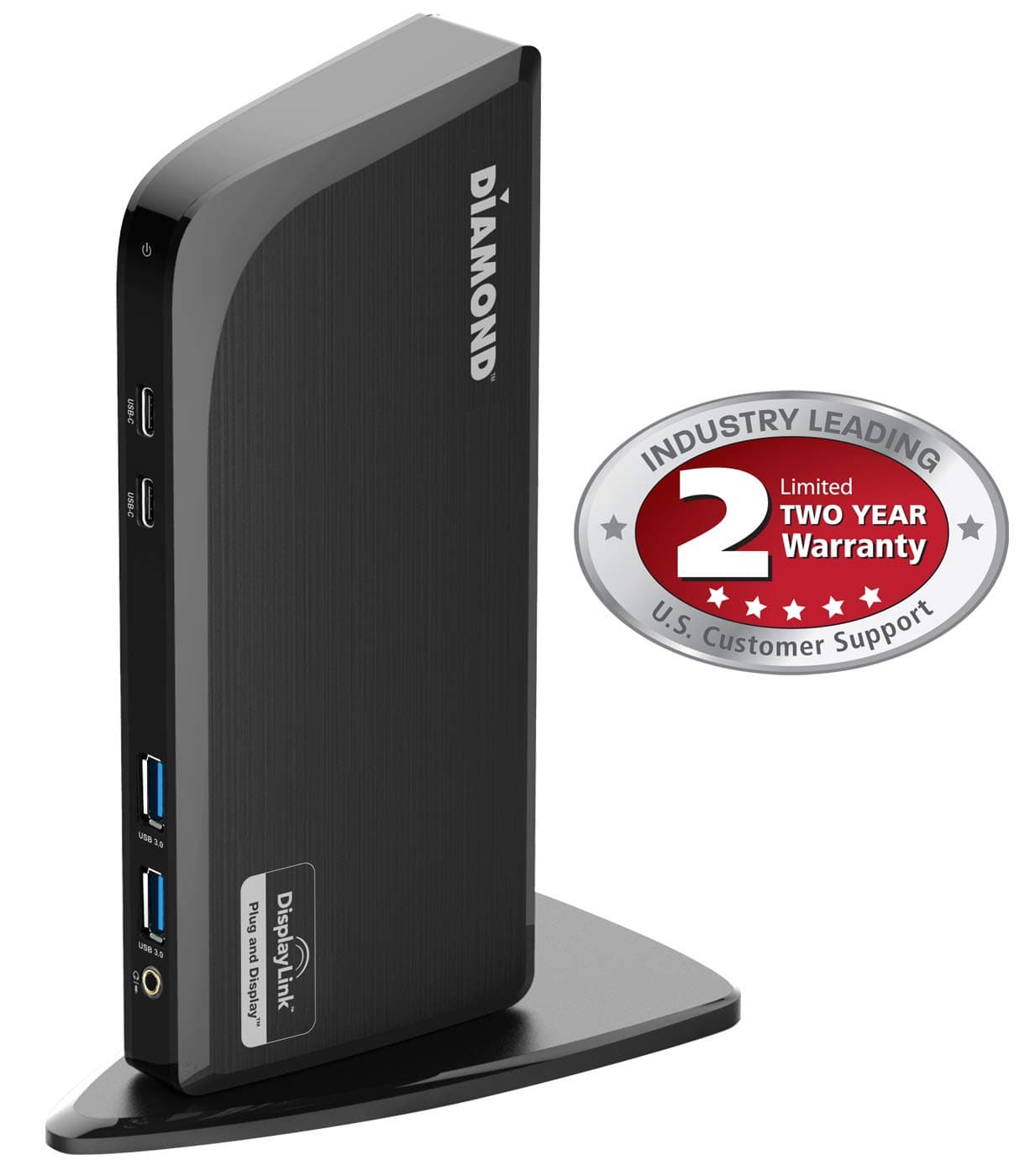Diamond MultimediaDual Video Output, USB/USB-C/TB3 Universal Docking Station with Gigabit Ethernet, HDMI, DVI, Audio for Windows 11, MacOS, Android 5.0+. DisplayLink Certified DL-3900 Chip (DS3900V3)