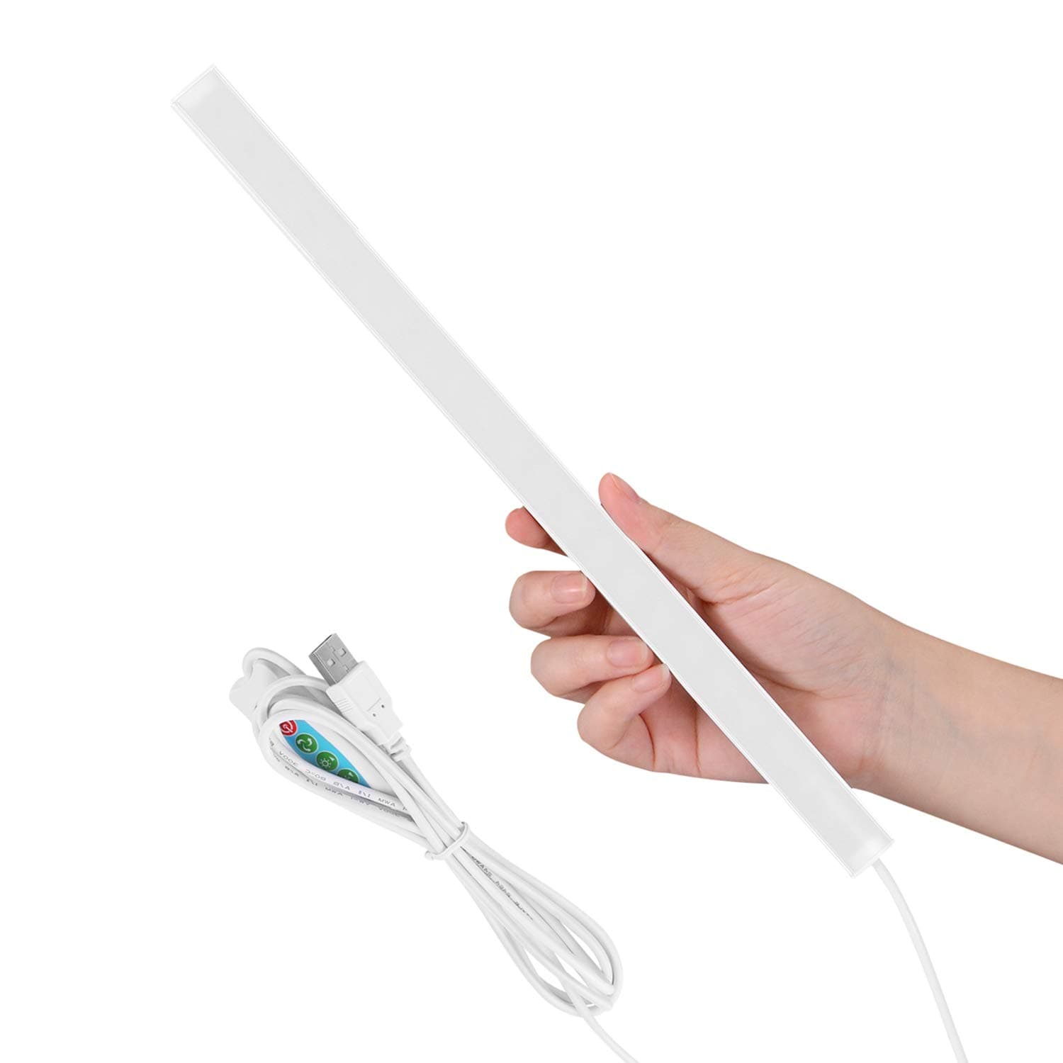 SOAIY 3 Modes Dimmable USB LED Light Bar with Remote, 2m Cable - Multi-Use for Desk, Wardrobe, Cabinet, Closet, Bookshelf